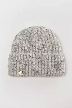 Шапка фактурной вязки с отворотом Canoe