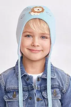 Шапка хлопковая на завязках с декором Totti