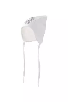 Шапка хлопковая на завязках со стразами Totti