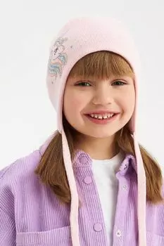 Шапка хлопковая с декором на завязках Totti