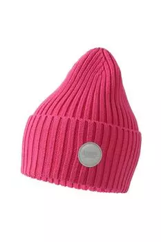 Шапка хлопковая в рубчик с логотипом Lassie