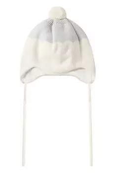 Шапка из шерсти и хлопка с помпоном Reima