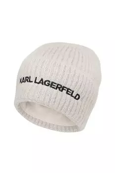 Шапка из смесовой шерсти с логотипом Karl Lagerfeld