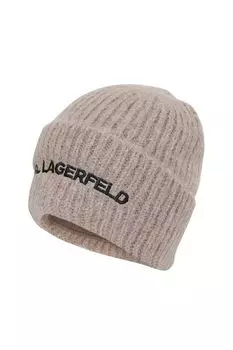 Шапка из смесовой шерсти с логотипом Karl Lagerfeld