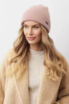 Шапка из смесовой шерсти с отворотом FABRETTI