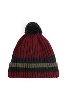 Шапка из смесовой шерсти с помпоном FABRETTI