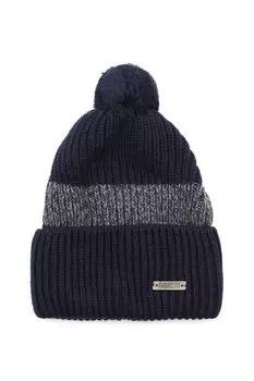 Шапка из смесовой шерсти с помпоном FABRETTI
