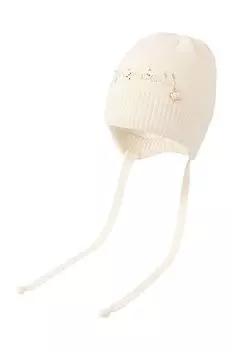 Шапка на завязках со стразами Pulka
