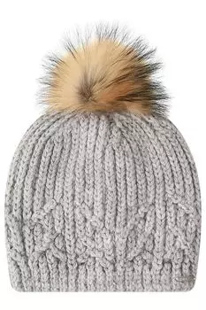 Шапка с меховым помпоном Pulka