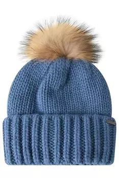 Шапка с меховым помпоном Pulka