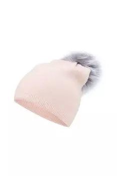Шапка с меховым помпоном Silver Spoon Outdoor