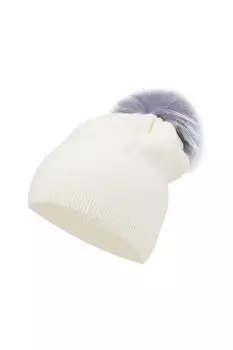 Шапка с меховым помпоном Silver Spoon Outdoor