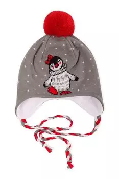 Шапка с новогодним принтом Marhatter