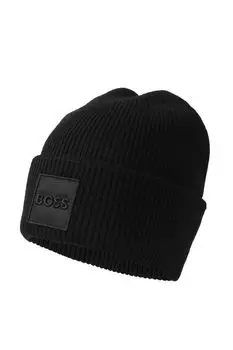 Шапка с отворотом BOSS