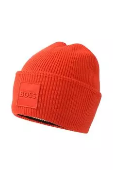 Шапка с отворотом BOSS