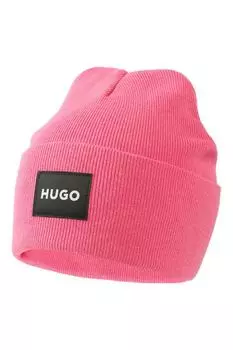 Шапка с отворотом HUGO
