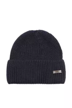 Шапка с отворотом и логотипом бренда FABRETTI