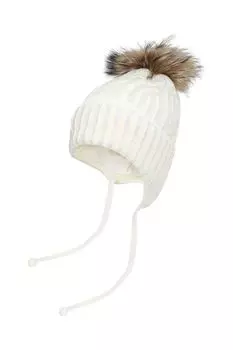 Шапка с помпоном на завязках GIOCO