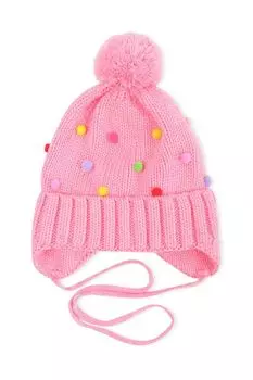 Шапка с помпоном на завязках Marhatter