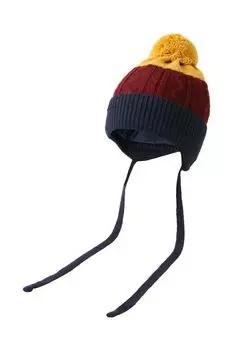 Шапка с помпоном на завязках Pulka