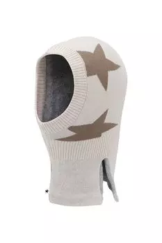 Шапка-шлем из смесовой шерсти с принтом Molo