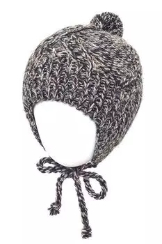 Шапка-ушанка фактурной вязки Marhatter