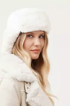 Шапка-ушанка из искусственного меха FABRETTI