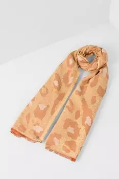 Шарф из хлопка и вискозы с принтом Esprit