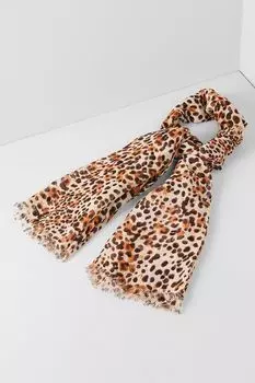 Шарф из льна с принтом A + MORE