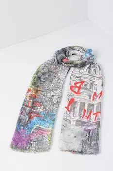 Шарф из модала с принтом Fraas