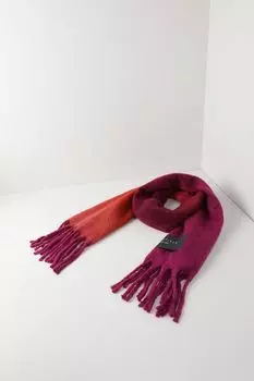 Шарф из смесовой шерсти с кистями Urban Tiger