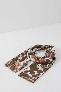 Шарф из вискозы с принтом Fraas