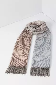 Шарф с принтом и бахромой Fraas
