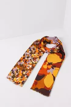 Шарф с принтом и бахромой Fraas