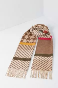 Шарф с принтом и бахромой Fraas