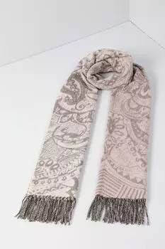 Шарф с принтом и бахромой Fraas