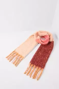 Шарф с принтом и кистями Fraas