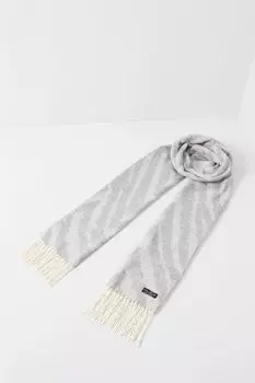 Шарф с принтом и кистями Fraas