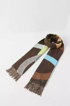 Шарф с принтом и кистями Fraas