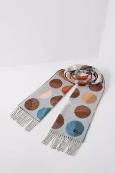 Шарф с принтом и кистями Fraas