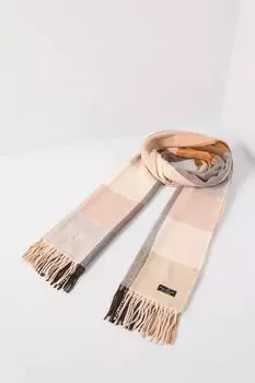 Шарф с принтом и кистями Fraas