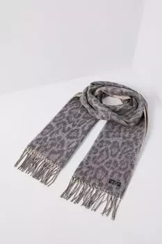 Шарф с принтом и кистями Fraas