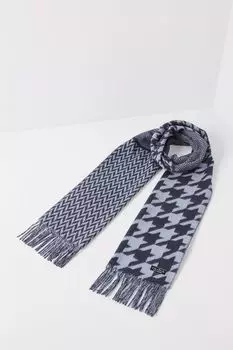 Шарф с принтом и кистями Fraas