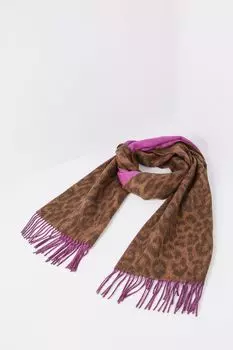 Шарф с принтом и кистями Fraas