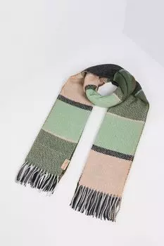 Шарф с принтом и кистями Fraas