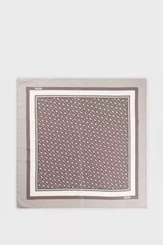 Шарф шелковый с принтом BOSS