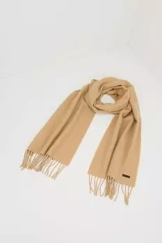 Шарф шерстяной с бахромой BOSS