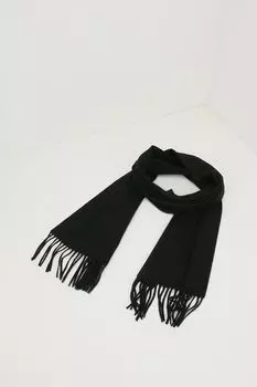 Шарф шерстяной с бахромой Moschino