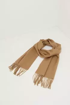 Шарф шерстяной с бахромой Moschino