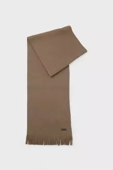 Шарф шерстяной с кистями BOSS